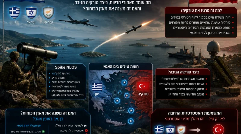 החומה הישראלית בים האגאי: יוון פורסת טילי ספייק של רפא"ל באזורי הגבול מול טורקיה. פרטים והשלכות!
