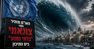האו"ם מזהיר מפני צונאמי "בלתי נמנע" בים התיכון