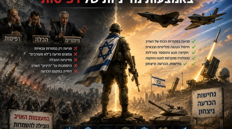 ניצחון לא יושג באמצעות מדיניות של רפיסות!