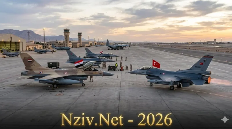 מפגן כוח מעל הנילוס: חילות האוויר של מצרים וטורקיה בתרגיל משותף רחב היקף. ספויילר: מיקום מטוסי הקרב הטורקיים במצרים ירמזו האם מדובר גם בפרובוקציה כלפי ישראל?