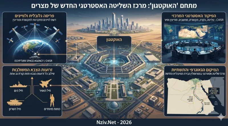 מתחם "האוקטגון": הצצה למרכז השליטה האסטרטגי החדש של צבא מצרים