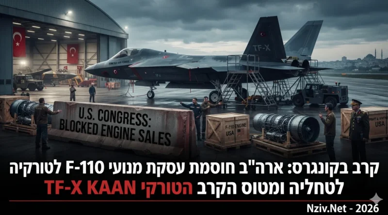 קרב בקונגרס: הניסיון האמריקאי לחסום את המנועים של מטוס הקרב הטורקי הבא