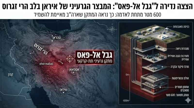 טראמפ: הולכים להשמיד את המתקן הגרעיני הסודי והמבוצר ביותר באיראן בהרי הזגרוס. ספוילר: אפשר ואיראן מסתירה שם את האורניום המועשר