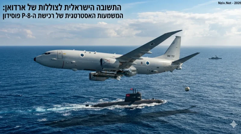 נערכים לאיום הימי הטורקי בים התיכון: ישראל שוקלת לרכוש מארה"ב את מטוס הפוסידון ("מחסל הצוללות")
