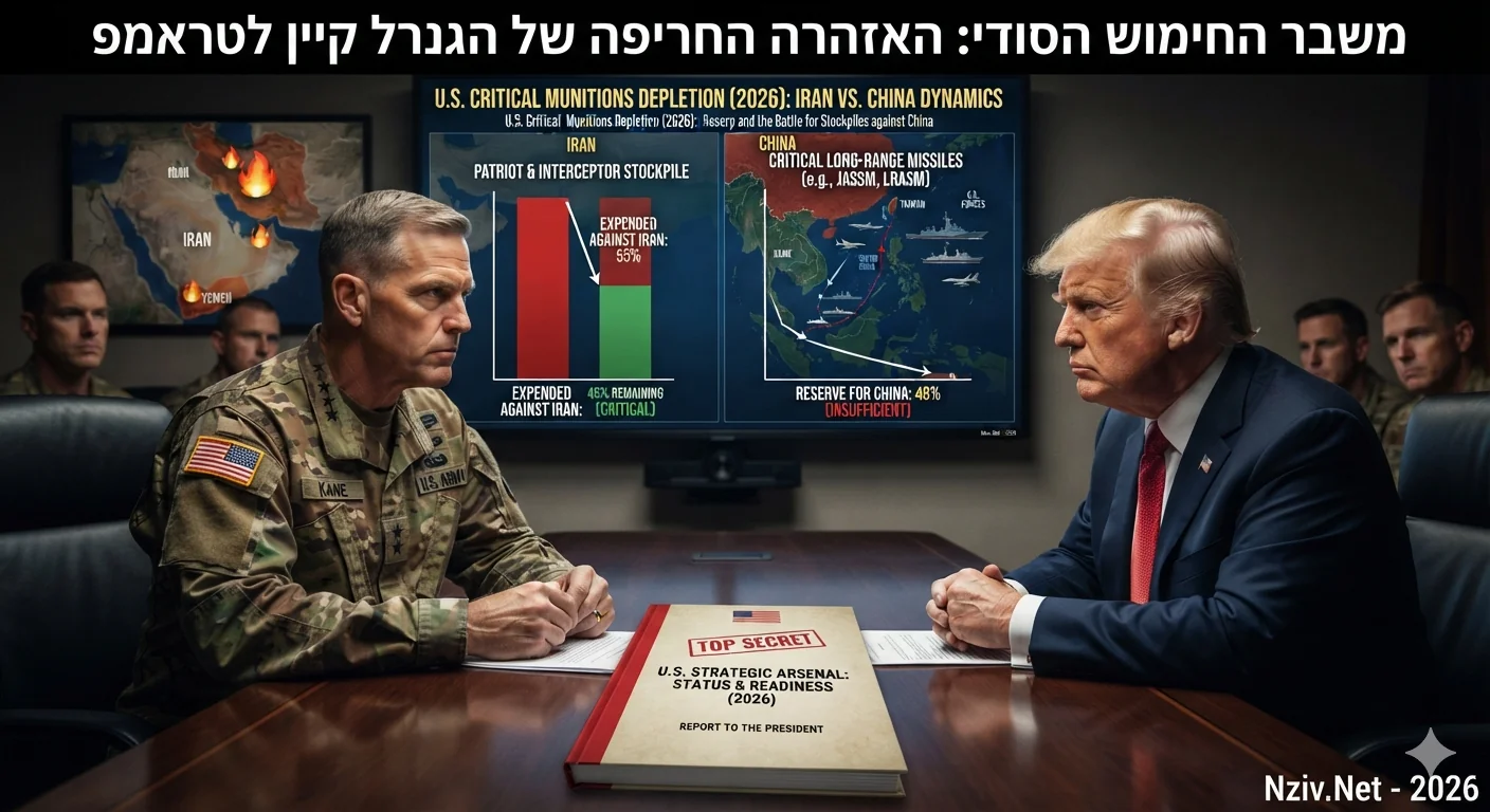 משבר החימוש הסודי: כיצד רוקן העימות עם איראן את מאגרי הטילים של ארה