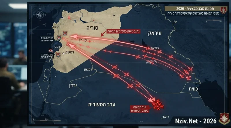 כטב"מי תקיפה ייורטו הלילה בשמי סוריה. הערכה: ניסיון איראני באמצעות המיליציות העיראקיות להמשיך לתקוף מטרות בסעודיה או ישראל