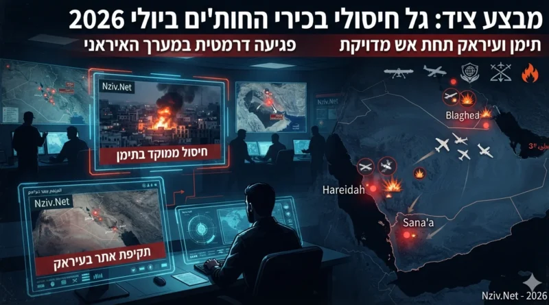 ציד אדם במזרח התיכון: גל החיסולים של יולי 2026 שמטלטל את צמרת החות'ים