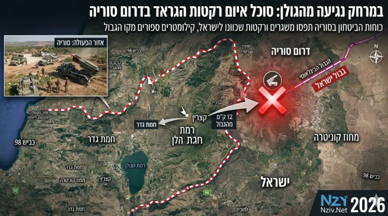 12 קילומטרים מהגבול: כוחות הביטחון בסוריה תפסו משגרים ורקטות מכוונות לישראל 12 קילומטרים מהגבול: כוחות הביטחון בסוריה תפסו משגרים ורקטות מכוונות לישראל