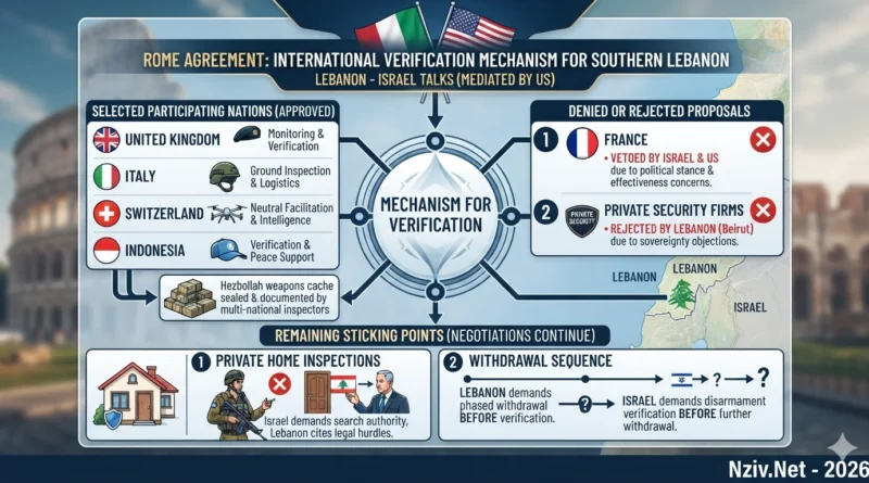 ישראל ולבנון הסכימו: כוחות מבריטניה, איטליה, שוויץ ואינדונזיה יפרקו את חיזבאללה מנשקו!