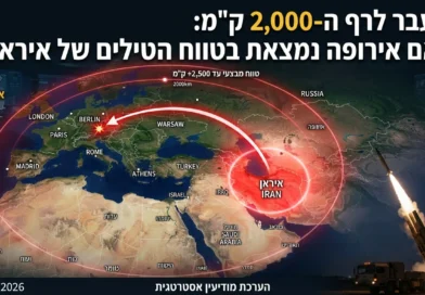 האיום המתרחב: הערכת המודיעין על יכולת טילי איראן לפגוע במטרות בלב אירופה