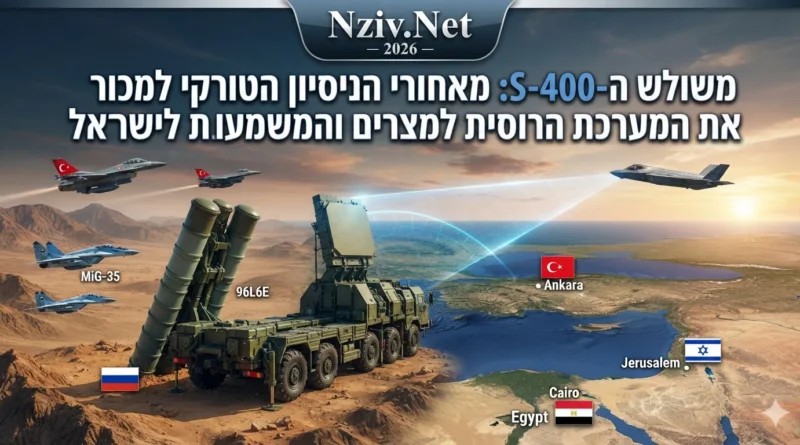 משולש ה-S-400: מאחורי הניסיון הטורקי למכור את המערכת הרוסית למצרים והמשמעות לישראל
