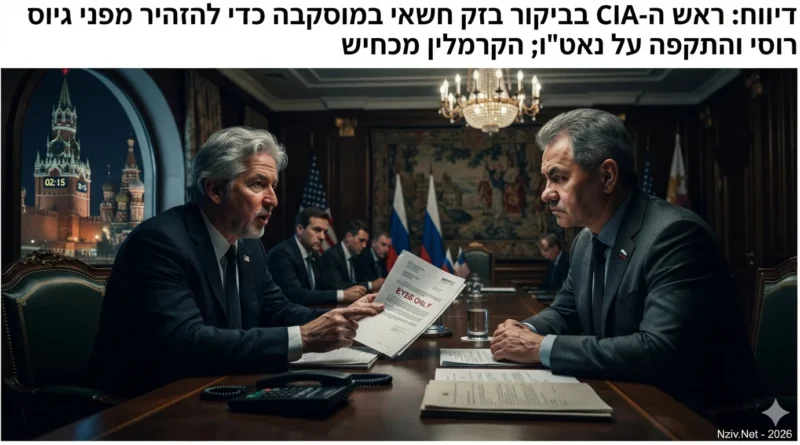 "אנחנו יודעים מה אתם מתכננים": מאחורי טיסת המודיעין החשאית של ראש ה-CIA ללב מוסקבה