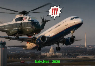 נחשף: כמעט תאונה בין מסוקו של נשיא ארה"ב למטוס נוסעים שאך המריא משדה תעופה סמוך