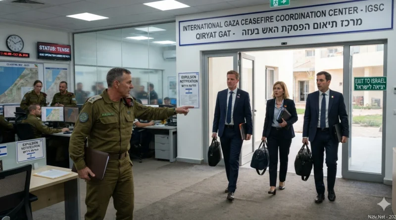 משבר דיפלומטי: ישראל שוקלת לגרש את נציגי בריטניה, גרמניה ואיטליה ממרכז תיאום הפסקת האש לעזה