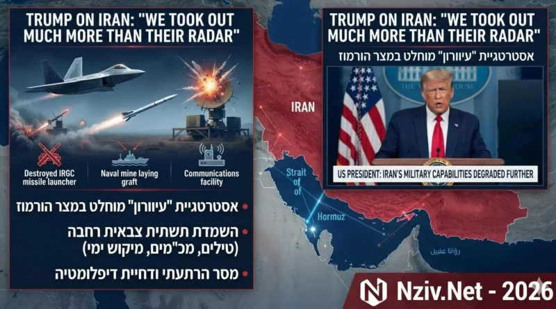 טראמפ: "תקפנו הרבה יותר מהרדאר שלהם אתמול בלילה". מה מאחורי?