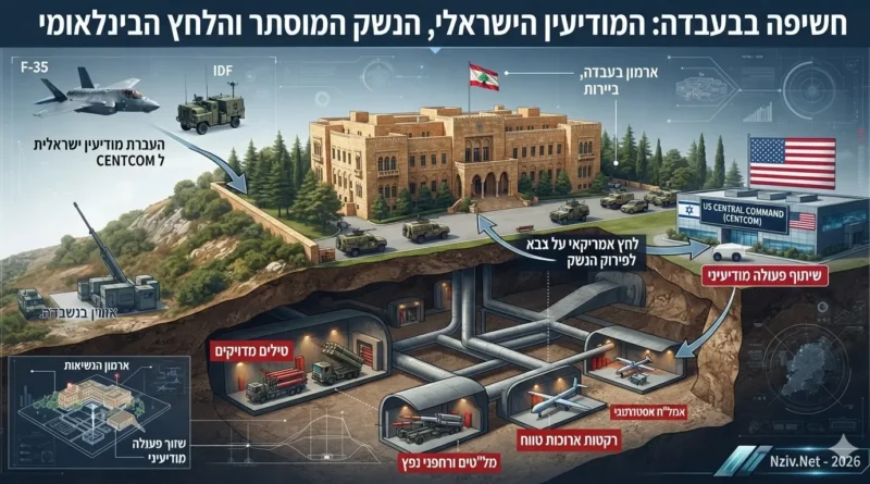 אמל"ח אסטרטגי של חיזבאללה שנמצא מתחת לארמון הנשיאות בביירות: מאחורי הקלעים של המידע המודיעיני שישראל חשפה בפני האמריקאים