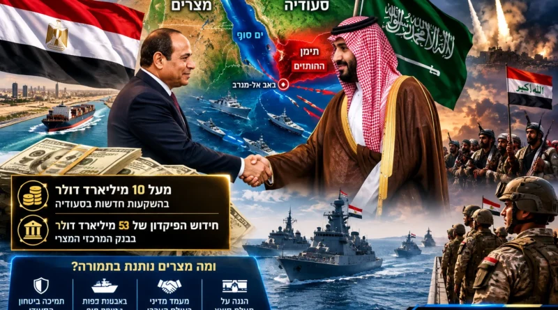 ריאד משלמת, קהיר מתגייסת? העסקה האסטרטגית שמאחורי מיליארדי הדולרים הסעודיים