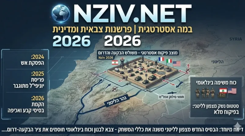 התוכנית הבינלאומית החדשה לקטיעת צירי האספקה של חיזבאללה בעזרת כוחות בין לאומיים וצבא לבנון