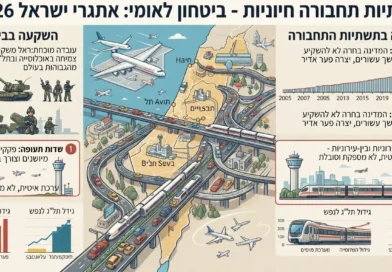 ההשקעה בתשתיות התחבורה החיוניות חשובה כשהשקעה בביטחון