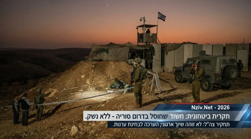 מאחורי הקלעים של חיסול החשוד הפלסטיני שניסה לחדור למוצב צה"ל בשטח דרום סוריה