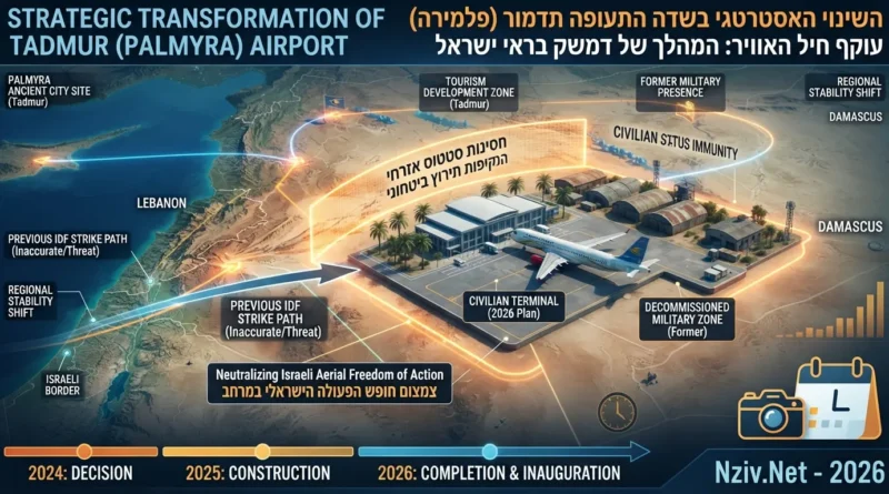 הסבת שדה התעופה הצבאי בתדמור לאזרחי: המהלך של דמשק לנטרול חופש הפעולה הישראלי במדבר הסורי הסבת שדה התעופה הצבאי בתדמור לאזרחי: המהלך של דמשק לנטרול חופש הפעולה הישראלי במדבר הסורי