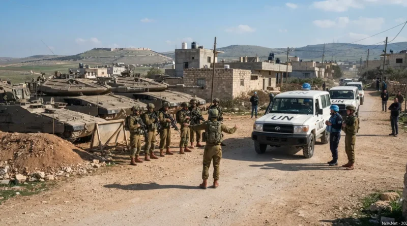 תקרית חריגה בקוניטרה: צה"ל מנע מעבר מסיור של האו"ם בעת סיכול פעיל טרור באזור