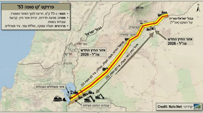עיצוב הגבול מחדש: הכל על פרויקט "קו סופה 53" של צה"ל בגולן הסורי