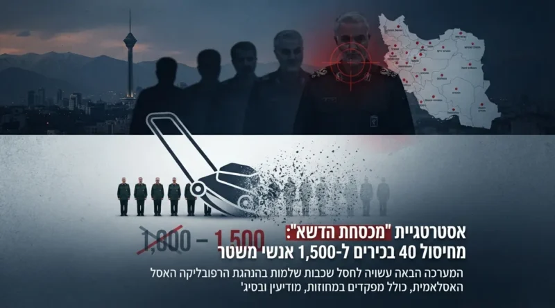 בכיר איראני: במלחמה הבאה ישראל תנסה לחסל יותר מאלף בכירים בתוך זמן קצר כדי להביא להתמוטטות המשטר