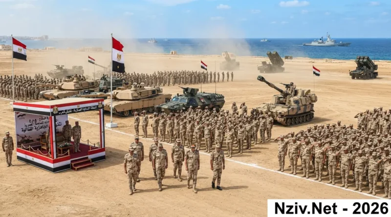 רמטכ"ל צבא מצרים ערך בדיקת כוננות מלחמתית ליחידות בפיקוד צפון
