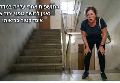 התנשפות אחרי עלייה במדרגות… סימן לכושר גופני ירוד או מדד בריאותי?